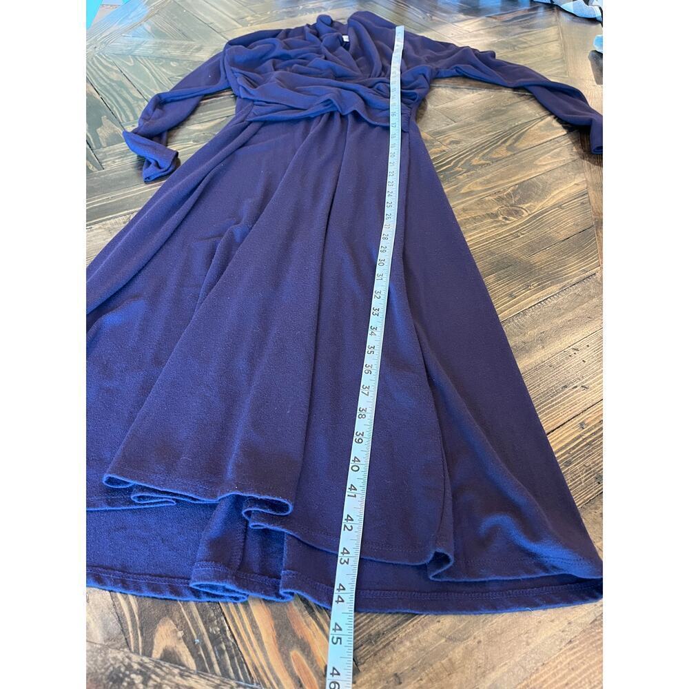 VTG Talbots Faux Wrap Purple dress Women 4 Ballet Ethereal Y2K Fairy Coquette - Picture 5 of 8